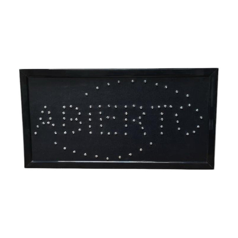 Cartel Luminoso Led Abierto 2 Local Comercial Super 48x25cm®