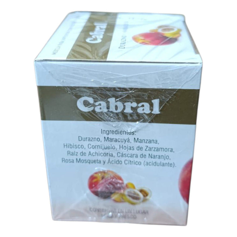 Te Cabral Durazno Y Maracuyá X10 Unidades