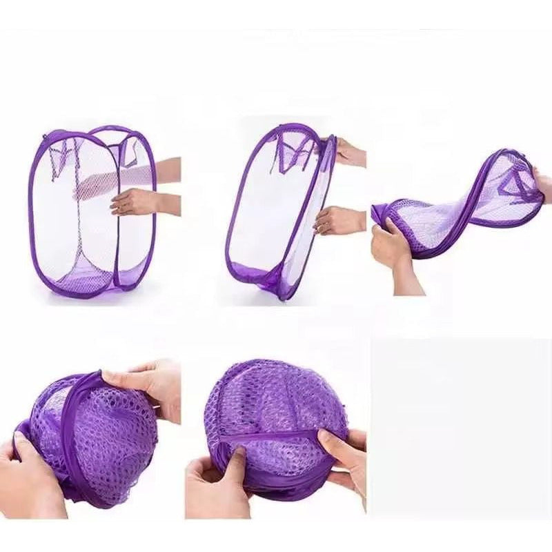 Cesto De Ropa Liviano Auto Armado 36x36x58 Cm