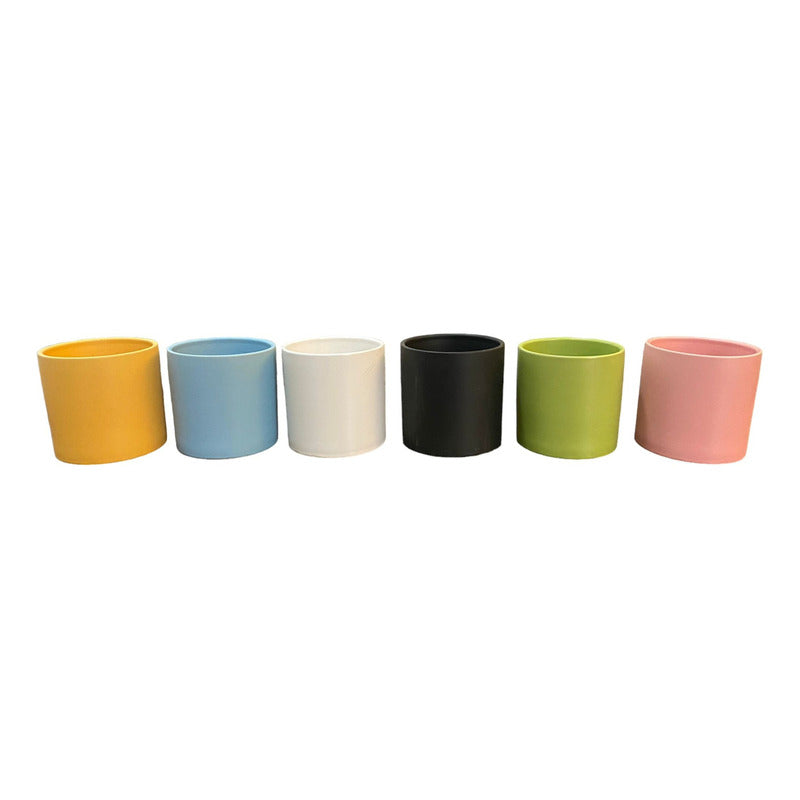 Mini Maceta Decorativa 10 X 10 Cm Varios Colores