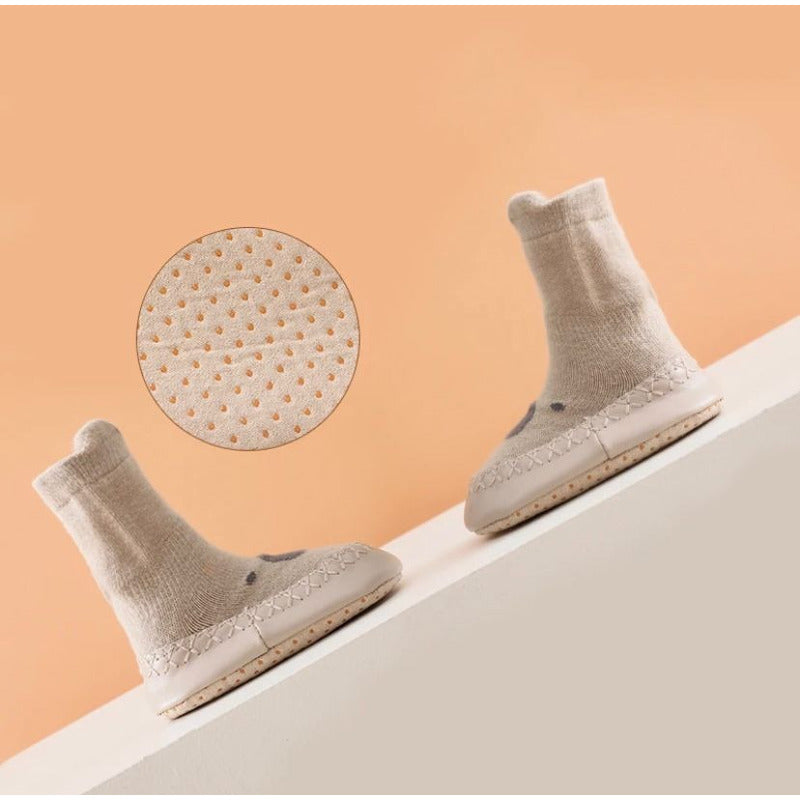 Medias Tipo Zapatito De Bebe De Diseño Cómodos Tamaños S,m,l