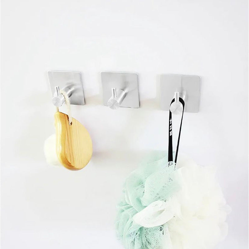 Gancho De Pared Set X 4 Uniddades Autoadhesivo 4,5x4,5 Cm