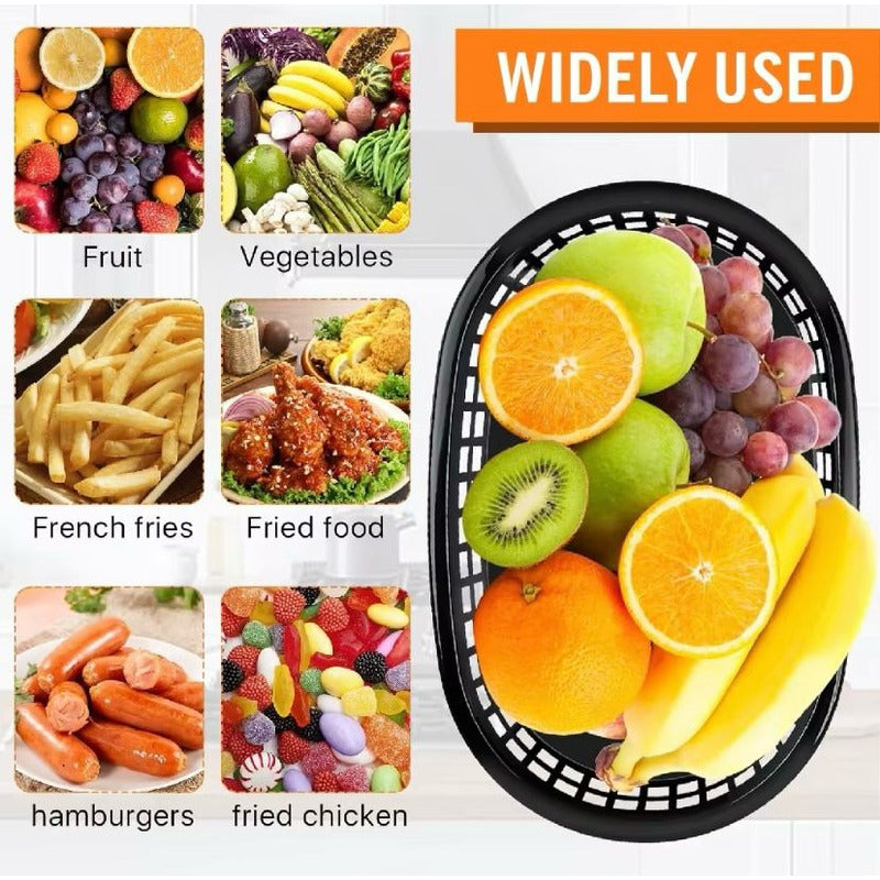 Cesta De Hamburguesa De Plastico Comida Rapida 27x17x4 Cm