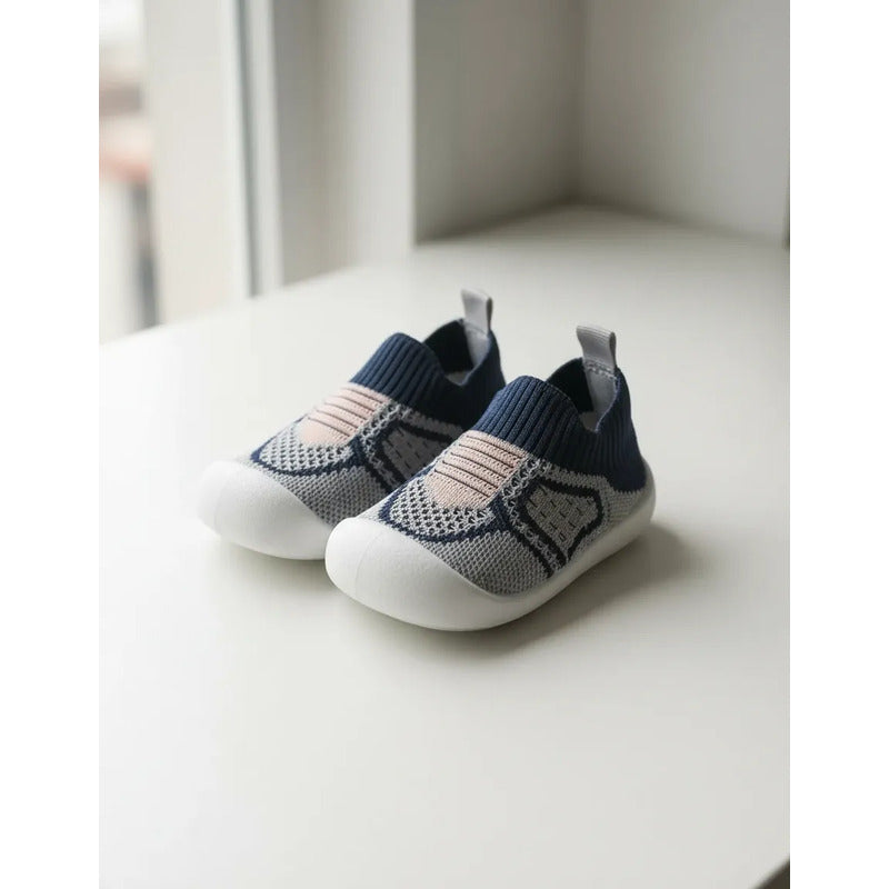 Calzado De Bebe Varios Colores Gris Azul Y Rosa 11.5 Uy Lisa