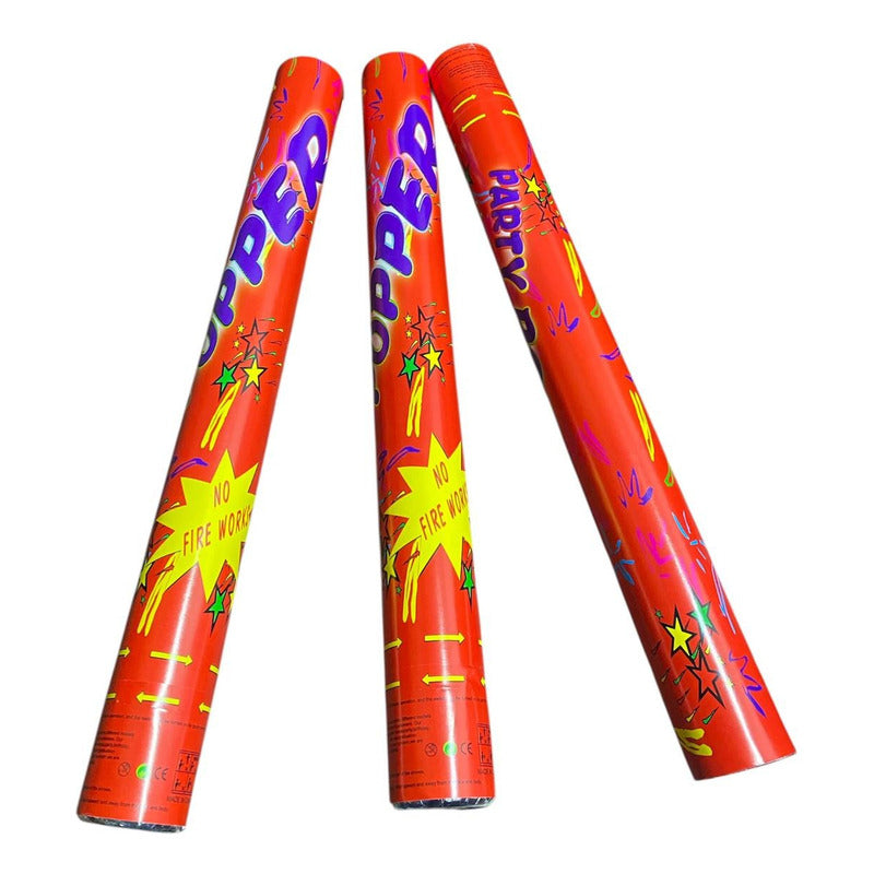 Lanza Papel Cañon Papelitos Colores Explosivo Cotillon C/u