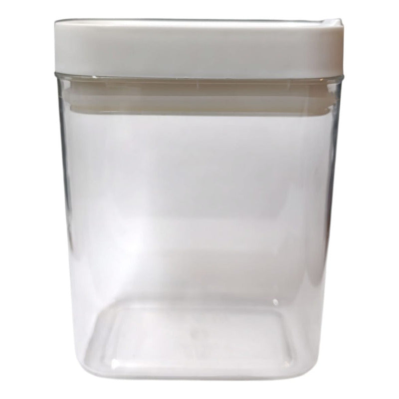 Tarro Frasco Con Tapa Hermetica, De Plastico Multiusos