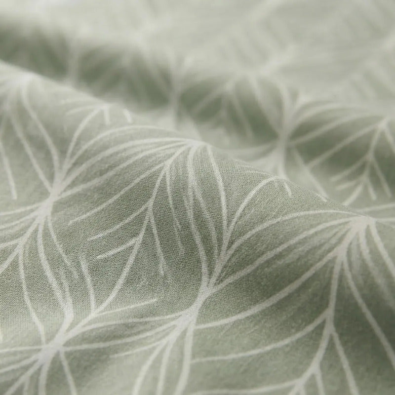 Sabana De 1 Plaza 148 X 240 Cm Con Funda Verde Claro Diseño