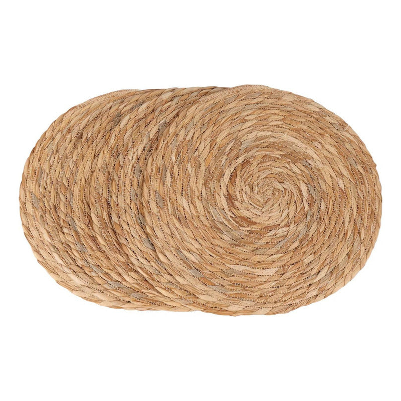 Mantel Individual De 35 Cm Redondo De Mimbre
