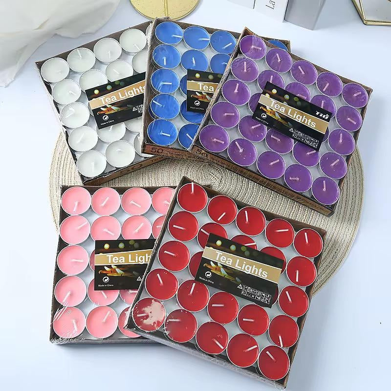 Pack De Velas Chicas Caja X 50 Unidades
