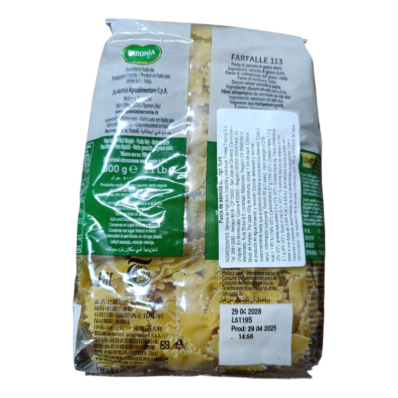 Fideos Baronia Farrfalle 500g