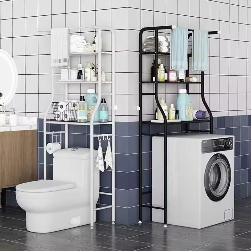 Estante De Metal De 3 Niveles Baño Lavarropa 177x47x25 Cm