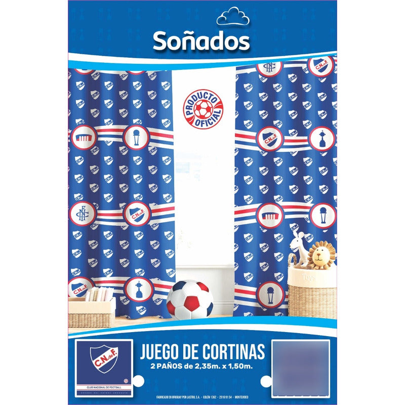 Cortinas Nacional 2 Paños 2,35x1,55 M C/u
