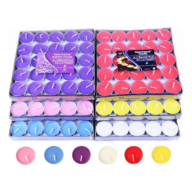 Pack De Velas Chicas Caja X 50 Unidades