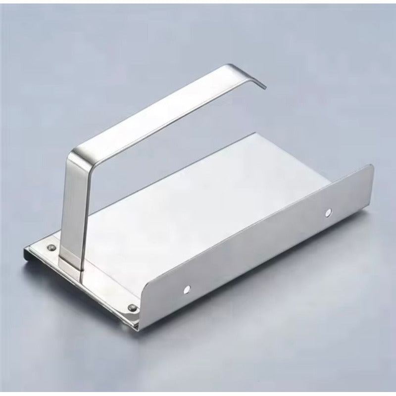 Soporte P/ Papel Higiénico C/ Base Celular Portarrollo Inox.