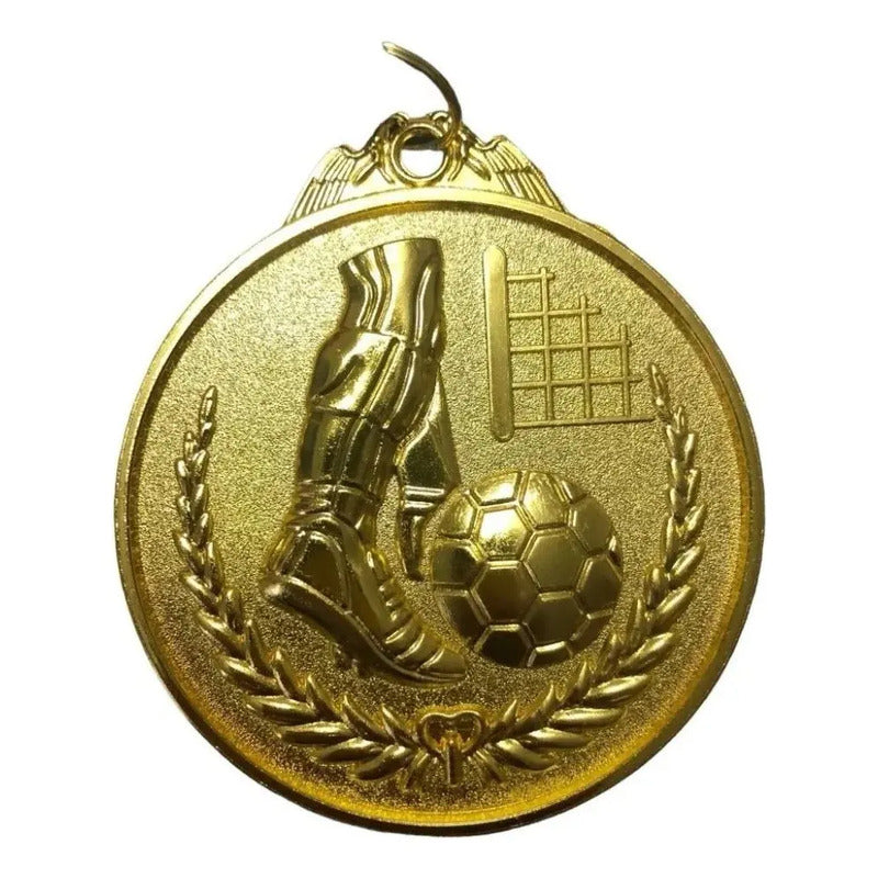 18 Medallas De Futbol Oro