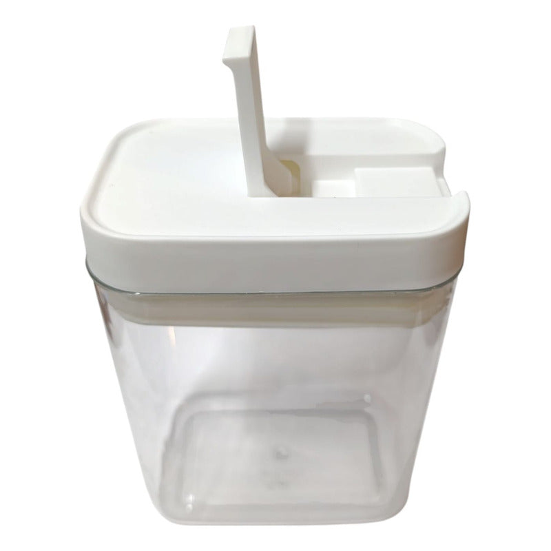 Tarro Frasco Con Tapa Hermetica, De Plastico Multiusos