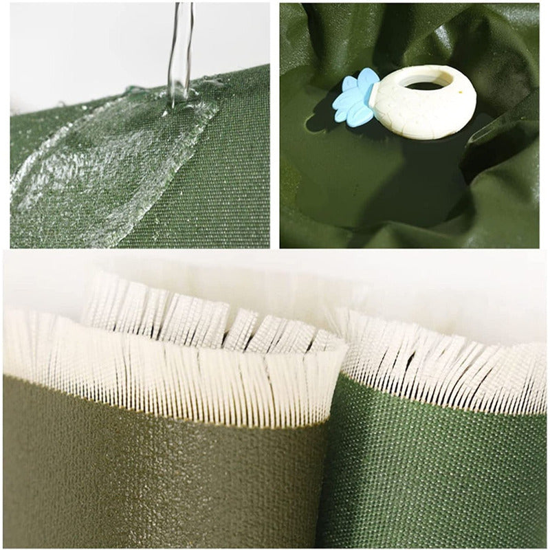 Lona Gruesa Verde Militar Reforzada Impermeable 3x3 M