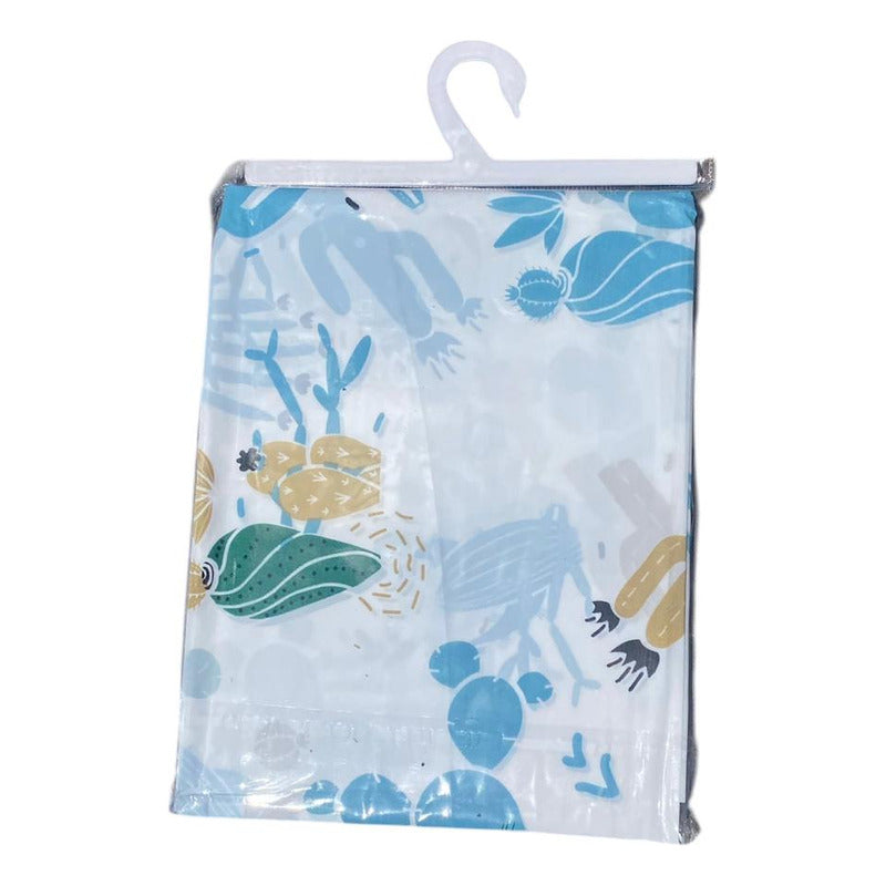 Cortina De Baño Impermeable Diseño Ducha 180x180 Cmx12gancho