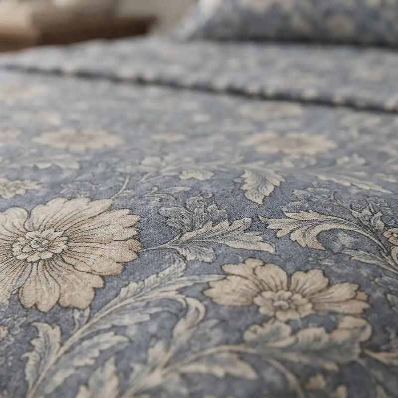 Sabana De 1 Plaza 148 X 240 Cm Con Funda Azul Acero Diseño