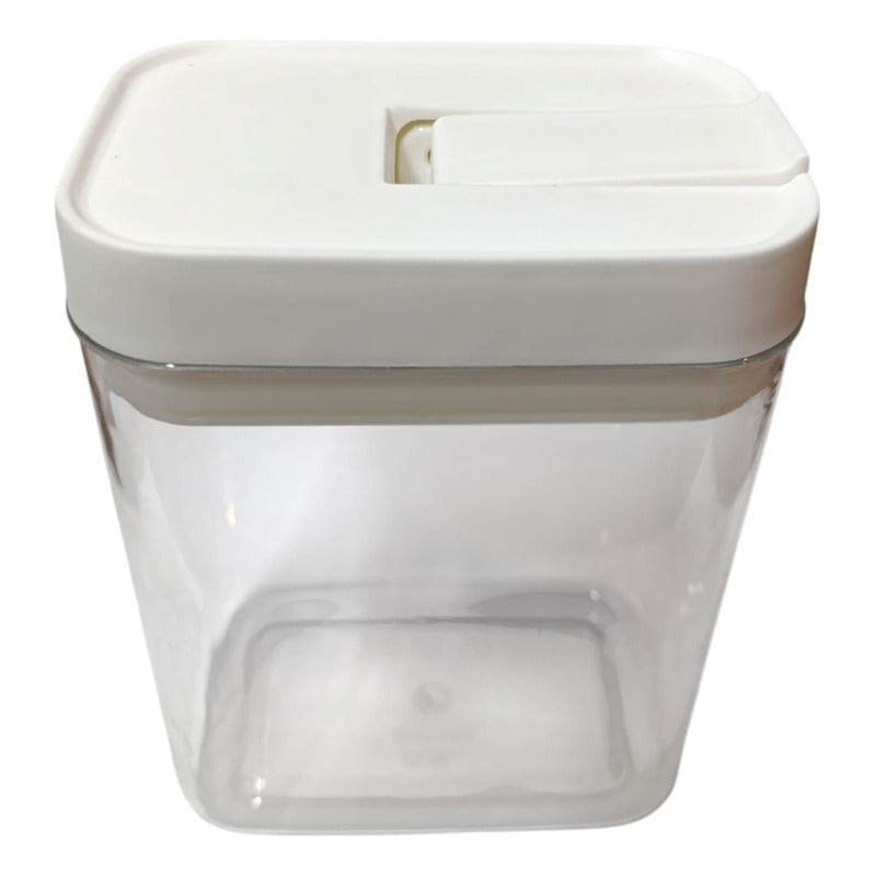 Tarro Frasco Con Tapa Hermetica, De Plastico Multiusos