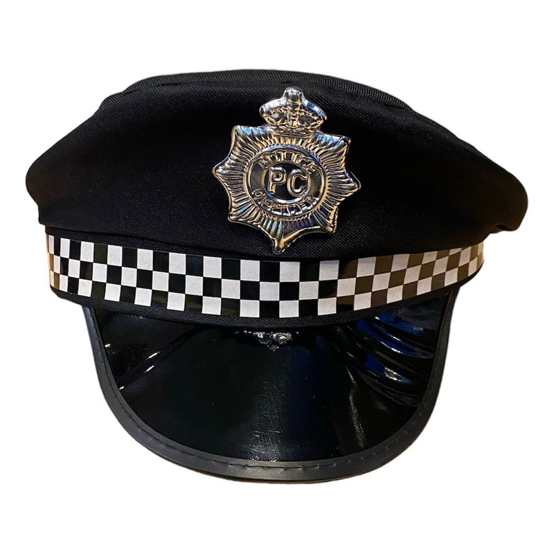 Gorro De Policia Policial Disfraz Fiesta Cotillon
