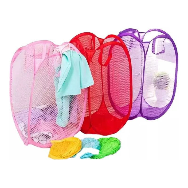 Cesto De Ropa Liviano Auto Armado 36x36x58 Cm