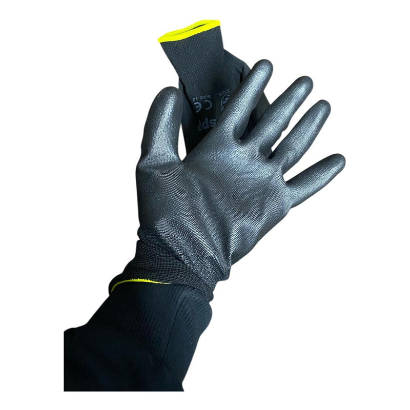 Guantes De Trabajo Nitrilo C/u Medida Estándar