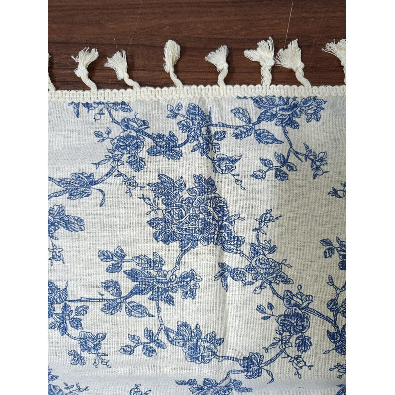 Mantel De Lino Con Diseño 150x220cm Con Bordes