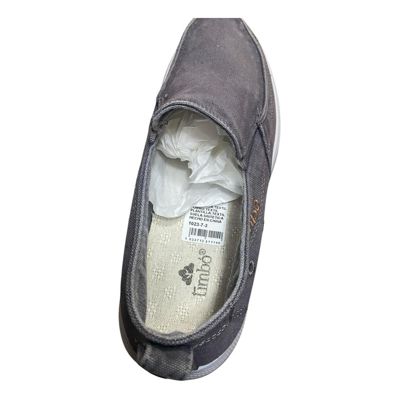 Zapatilla Championes Lona Sin Cordones Elastico Timbo