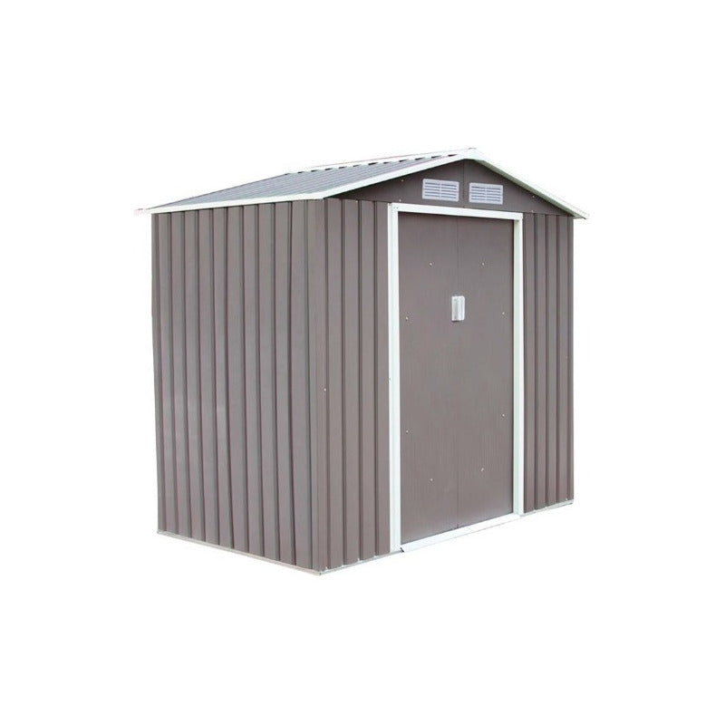 Casita Galpon Caseta De Jardín Gris Metal 213x127x195cm