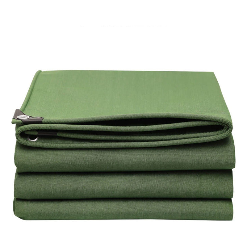 Lona Gruesa Verde Militar Reforzada Impermeble 5x5 M