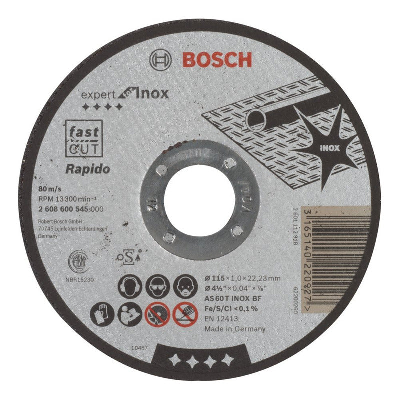 Disco Corte Bosch Expert Inox 115x1mm Bosch H152608600545