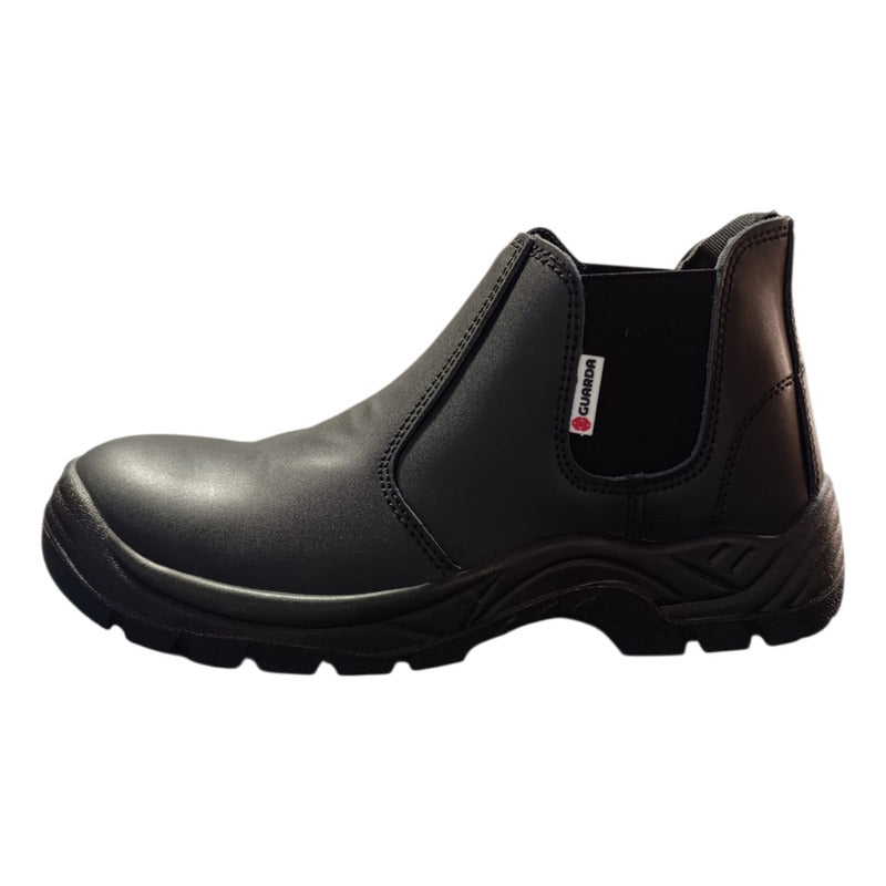 Botas De Trabajo Seguridad Sin Cordones Marca Guarda Negro 38 Eu