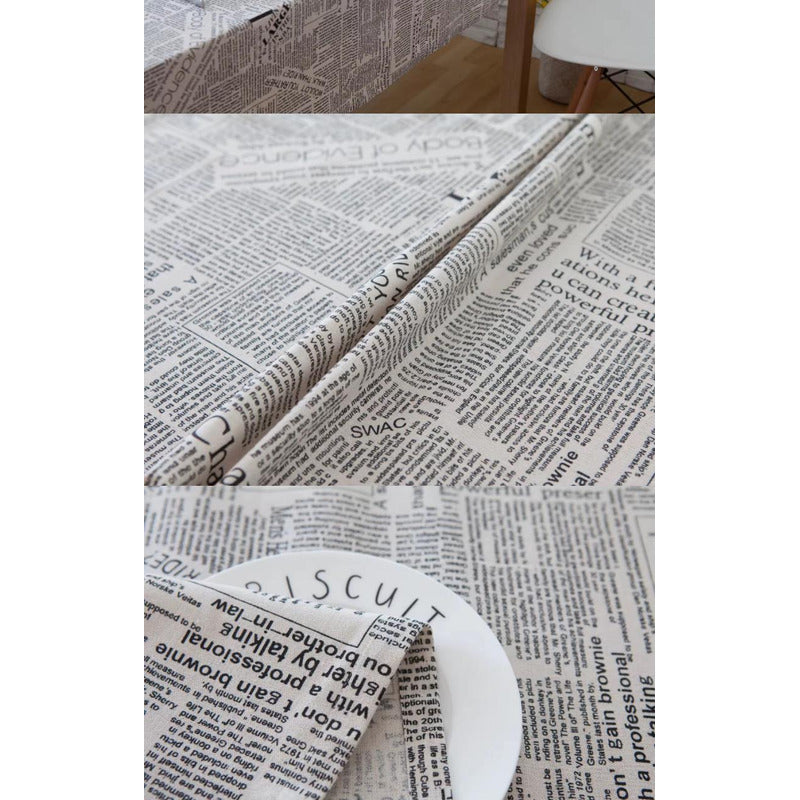 Mantel De Lino Con Diseño 150x220cm