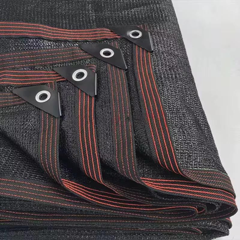 Malla Sombra Tipo Lona Con Ojales 8x6 Metros Negro