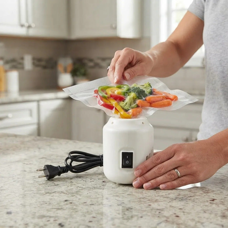 Maquina Eléctrica Para Bolsas Al Vacío Succión Aire 220v