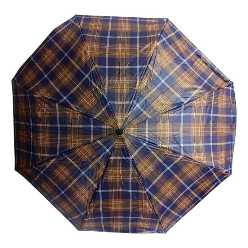 Paraguas Plegable De 95cm De Diámetro Varios Colores Marrón