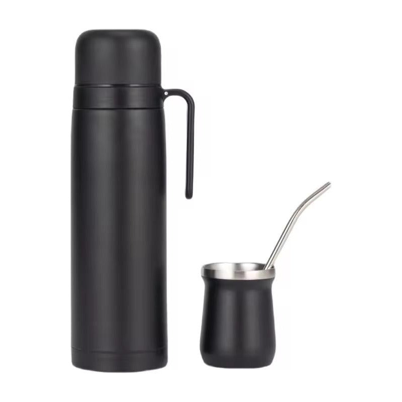 Juego De Termo 1 Litro Mate 160 Ml Y Bombilla
