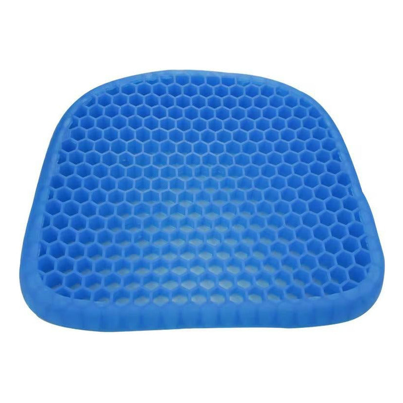 Asiento Almohadilla Gel Ergonomico 1kg/funda Negra 44x37x4