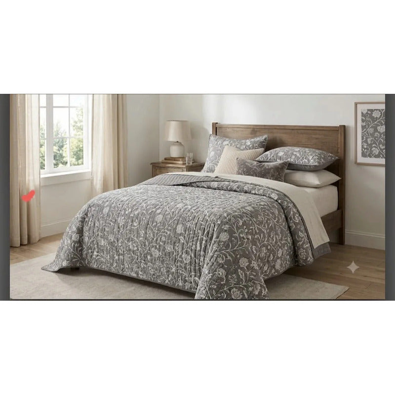 Sabanas De 2 Plazas Varios Diseños 198x240 Cm Gris Diseño