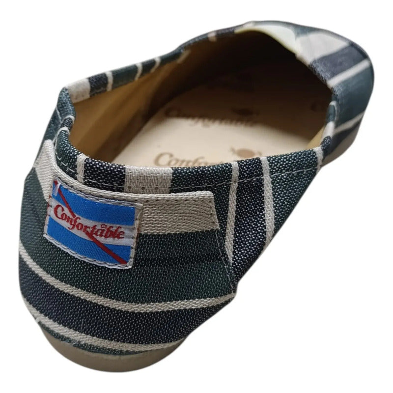 Alpargatas Confortables Estampadas Verde 43 Uy