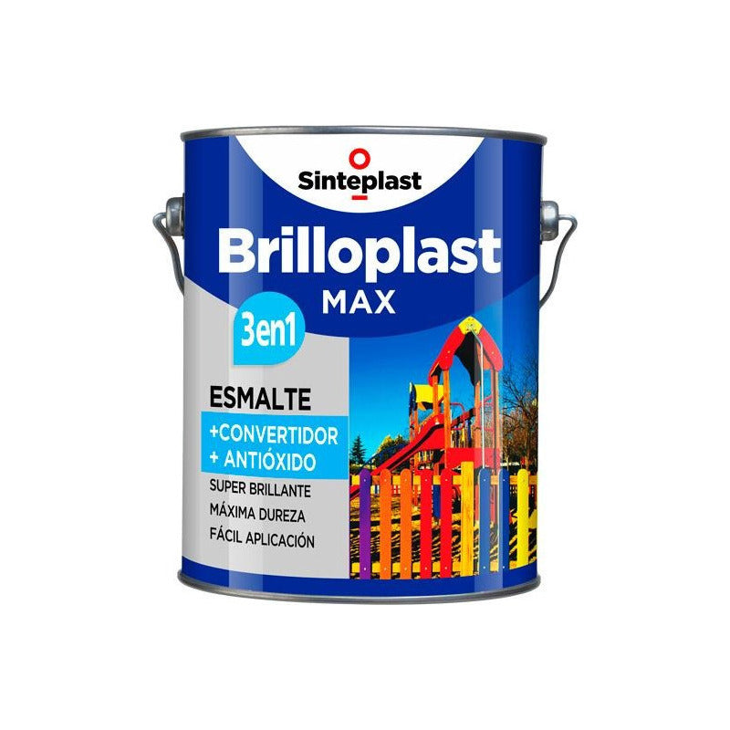 Pintura Sintetica Brilloplast 3 En 1 Secado Rápido 4 Litros