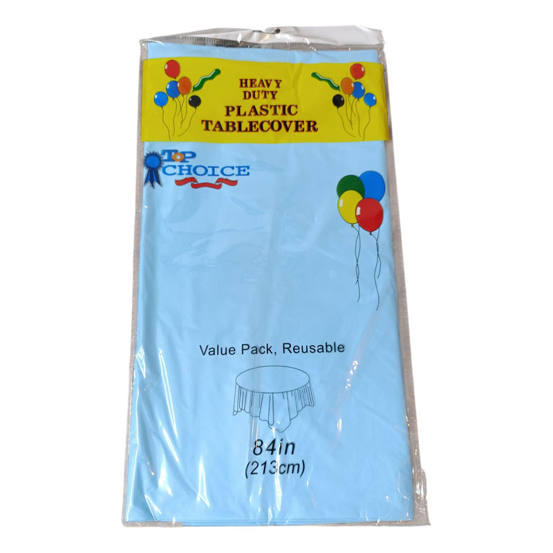 Mantel Redondo Cumpleaños Evento Desechable 213 Cm Diâmetro