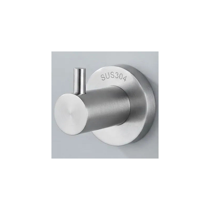 Gancho De Pared Metálico Para Colgar 6.6x5 Cm Con Tornillos Plateado