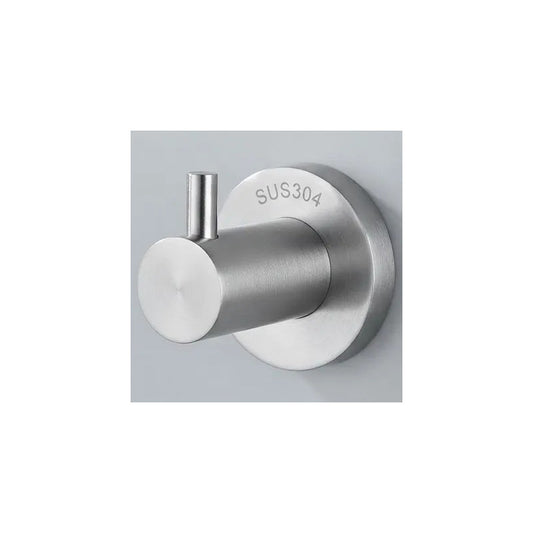 Gancho De Pared Metálico Para Colgar 6.6x5 Cm Con Tornillos Plateado