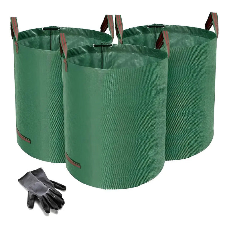 Bolsón Basura Bolsa Plastillera Escombro 60 Kg 38x45 Cm Verde