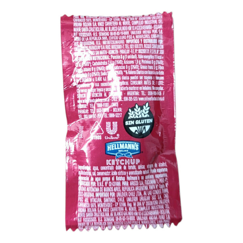 Kétchup Hellmanns 8g X 196 Unidades