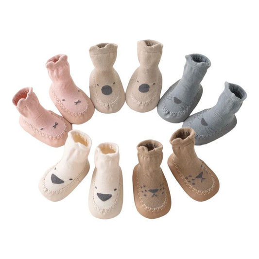 Medias Tipo Zapatito De Bebe De Diseño Cómodos Tamaños S,m,l