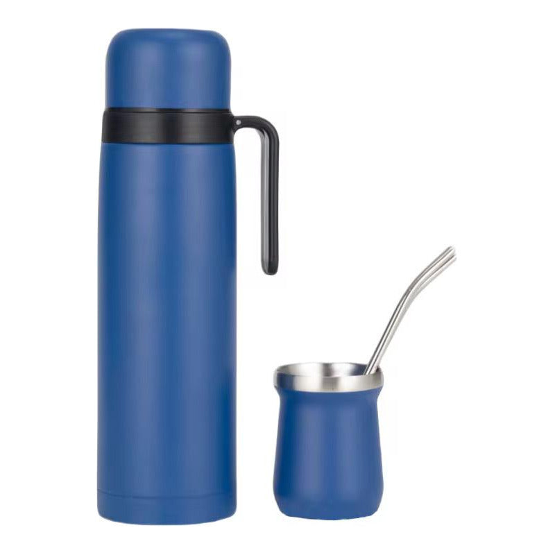 Juego De Termo 1 Litro Mate 160 Ml Y Bombilla