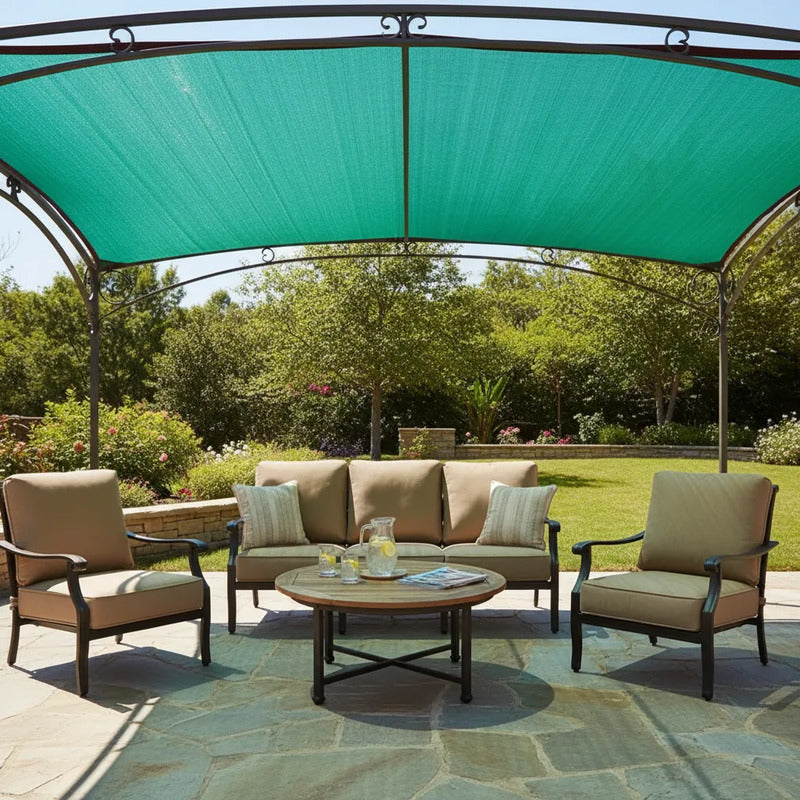 Toldo Malla Sombra Verde 8x12 Metros Verde